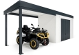 GARDEON® Gartenhaus mit sicherer Garagentür von Hörmann
